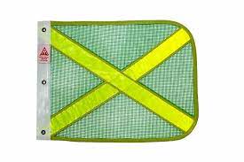 BANDEIRA REFLETIVA 40X30CM ANTENAS TRIANGULO