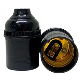 SOQUETE BASE PRETO MT2185 E27 4A/0250V DE...