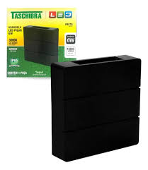 ANDARELA LED PILAR 6W 3000K PRETO TASCHIBRA